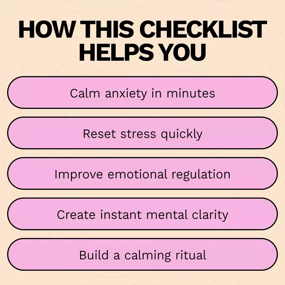 How to Use Breathwork for Calm Quickly – Simple Checklist Guide for Stress Relief, Daily Relaxation & Mindful Breathing