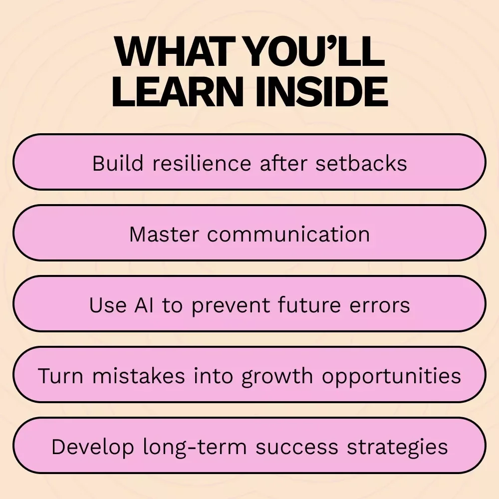 Bounce Back Bravely: Overcoming Work Mistakes – A Guide for Professional Growth, Resilience, and Success