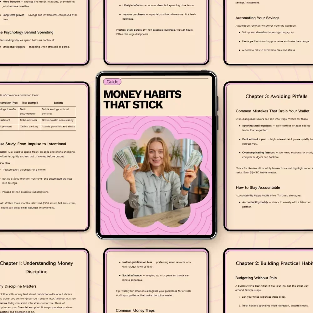 Money Habits That Stick: The Ultimate Guide on How to Build Discipline with Money