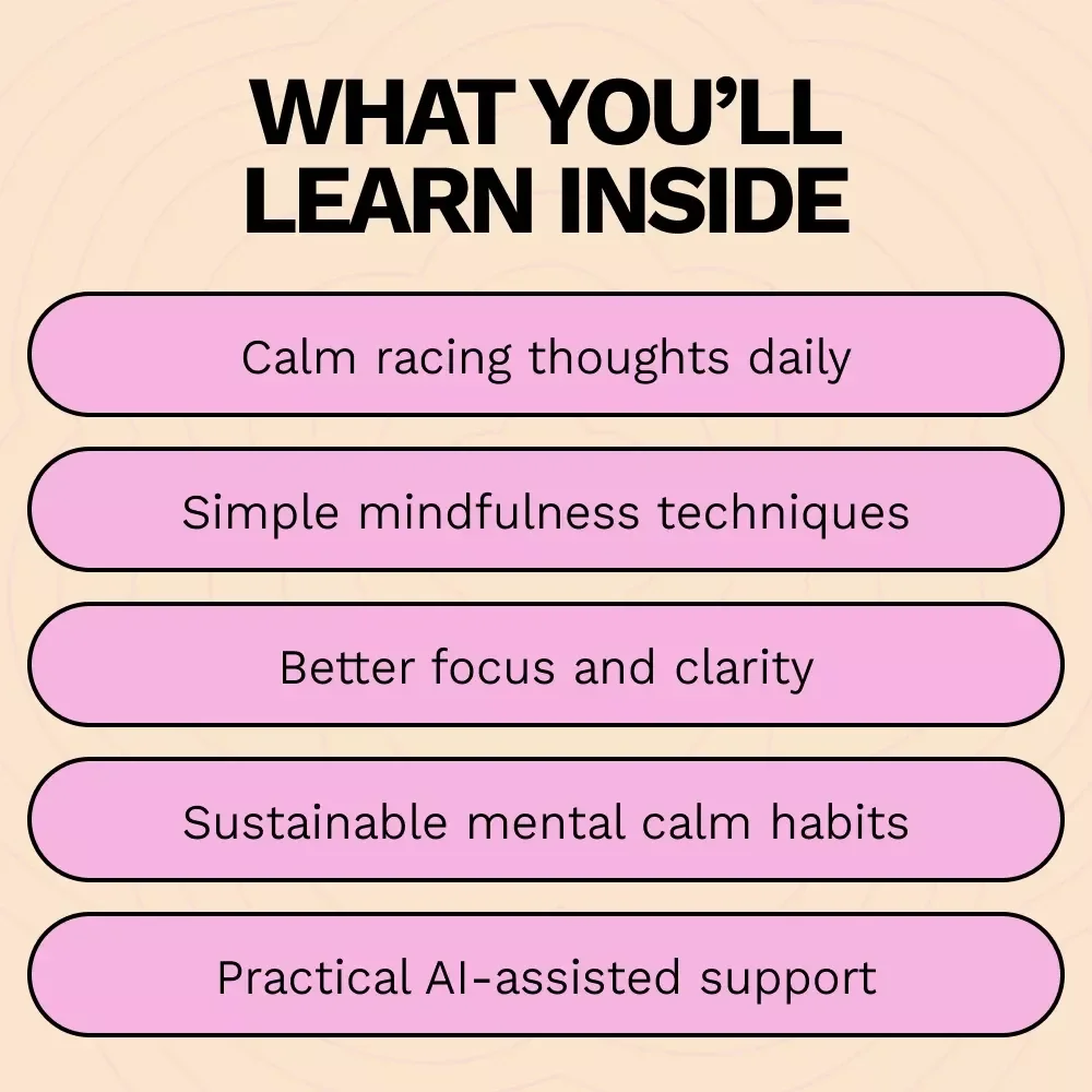 Stillness in Motion: Taming a Racing Mind – A Practical Guide on How to Quiet a Racing Mind, Find Mental Calm, and Build Daily Stillness