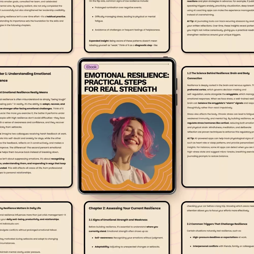 Emotional Resilience: Practical Steps for Real Strength – Ebook Guide on How to Develop Emotional Resilience, Mindset Growth, Stress Management & Inner Strength