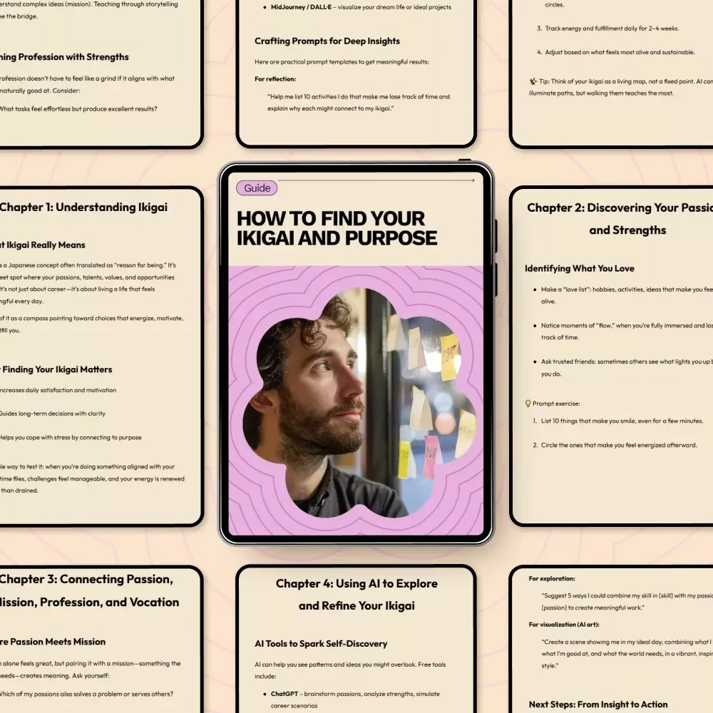 How to Find Your Ikigai and Purpose – A Step-by-Step Guide to Discover Your Reason for Being, Passion, Direction & Fulfillment