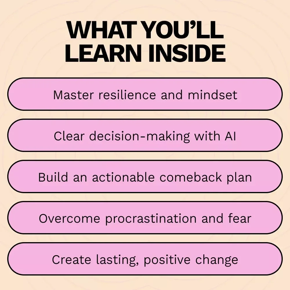 From Setback to Success: Your Comeback Guide - How to Bounce Back from Setbacks