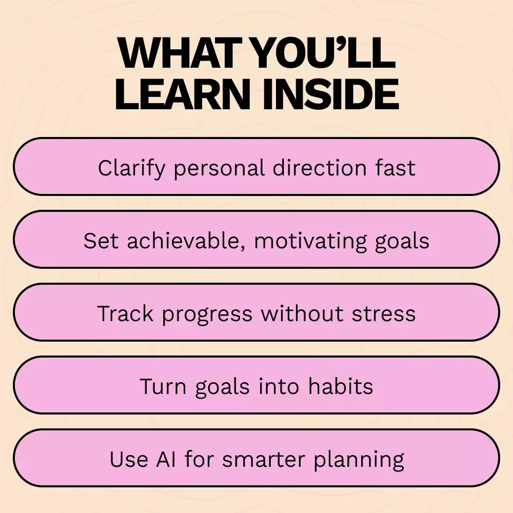 Setting Smart Goals for Personal Growth – Ebook Guide on how to set smart goals for personal growth, Self-Improvement & Life Planning Digital Download