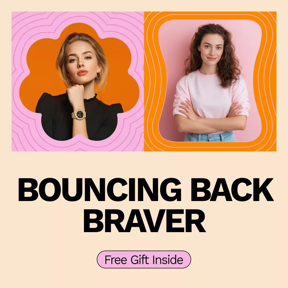 Bouncing Back Braver: A Guide to Building Resilience | eBook on How to Become More Resilient, Personal Growth & Emotional Strength