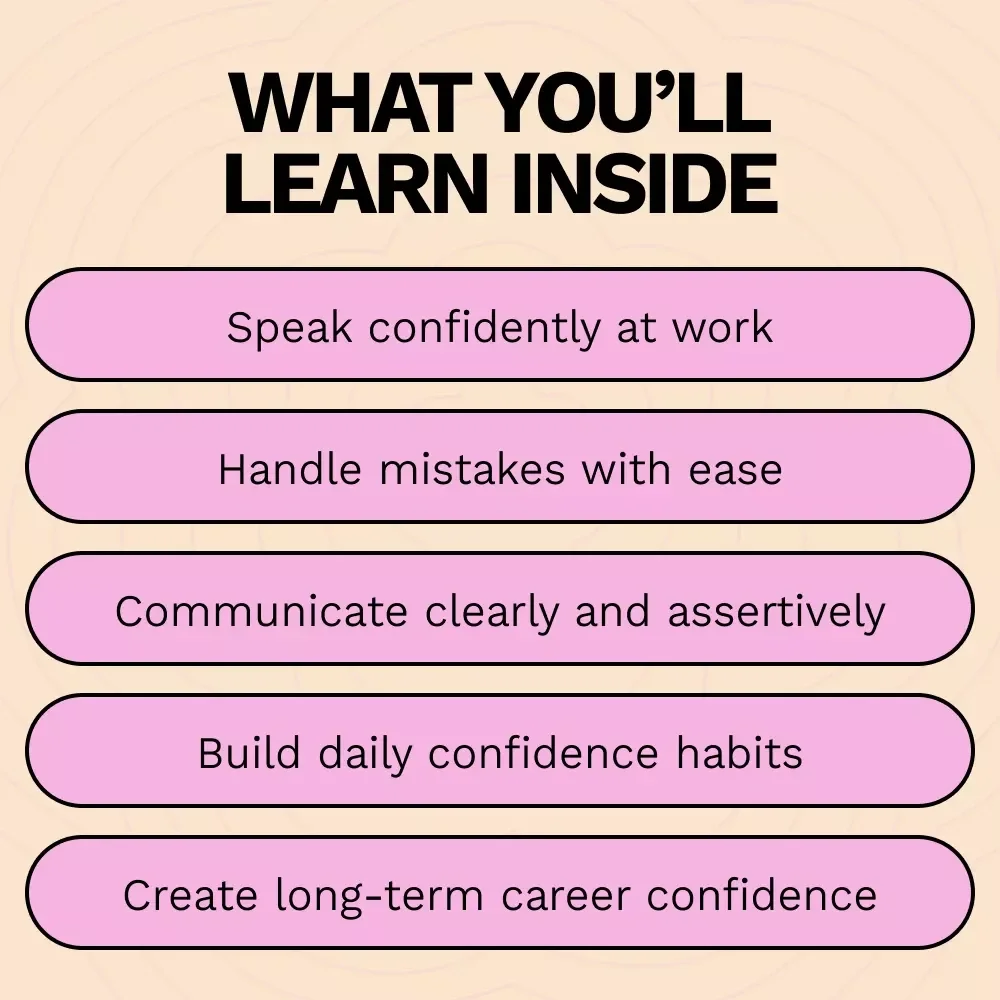 Confidence at Work: Own Your Professional Presence – A Practical Ebook Guide on How to Build Confidence at Work for Career Growth & Communication