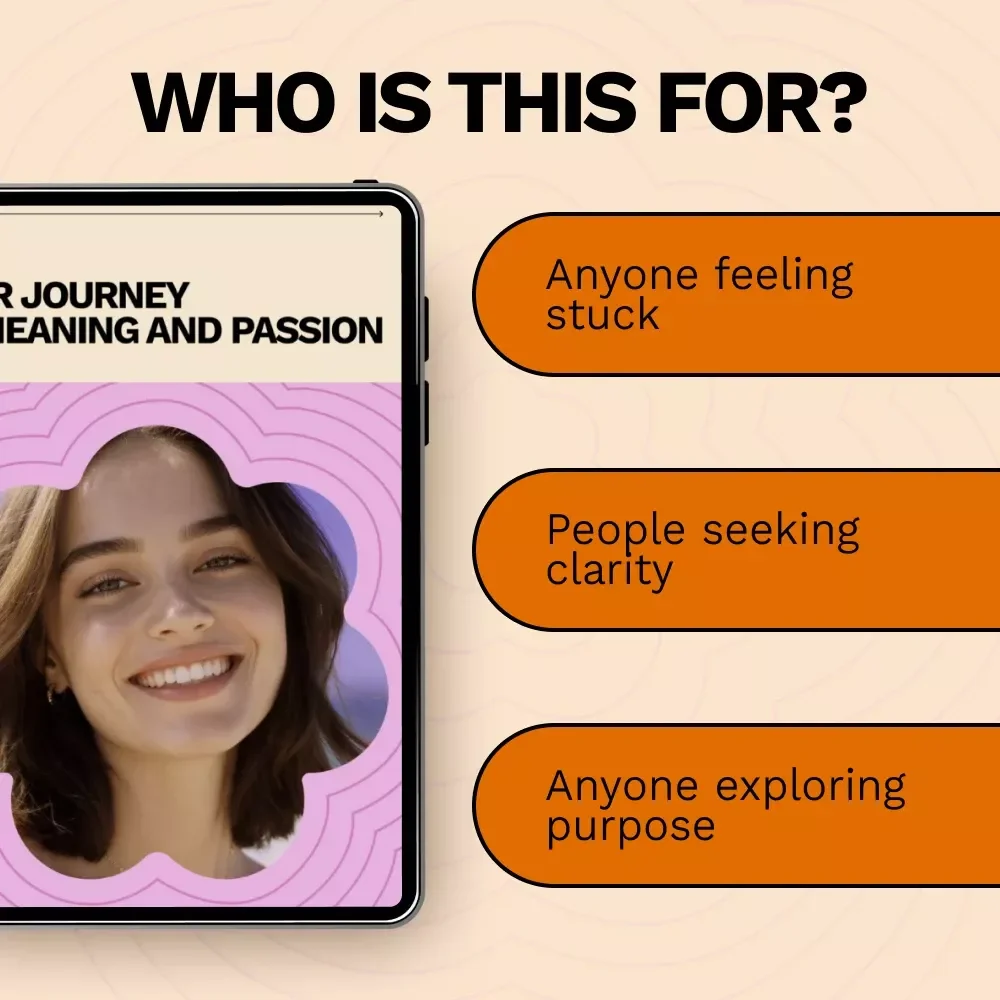 Your Journey to Meaning and Passion – Ebook Guide on How to Discover Your Passion, Self-Discovery Workbook, Purpose & Career Clarity Digital Download