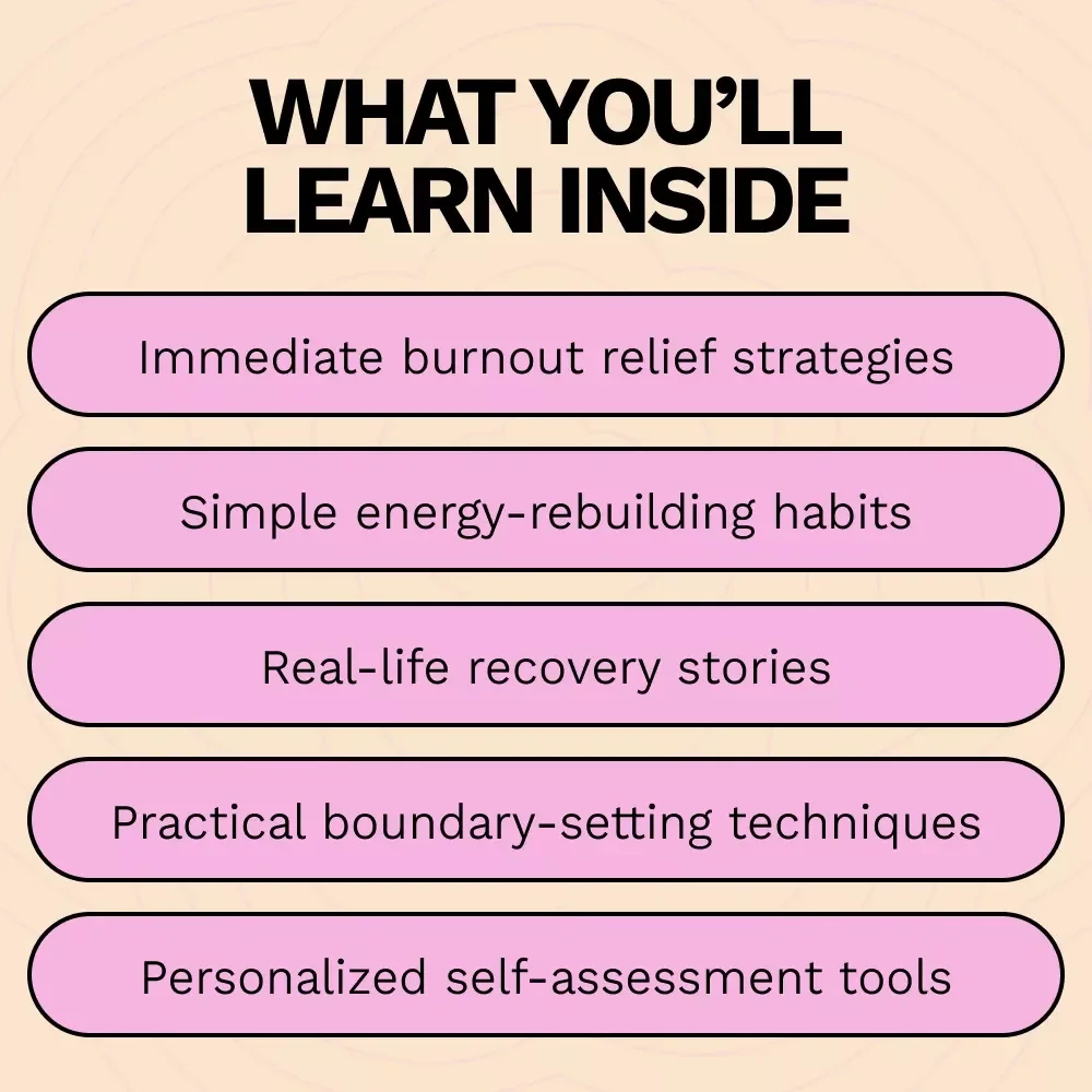Burnout to Brilliance: A Guide to Reclaiming Your Energy | how to recover from burnout eBook, Self-Care & Energy Reset Digital Download