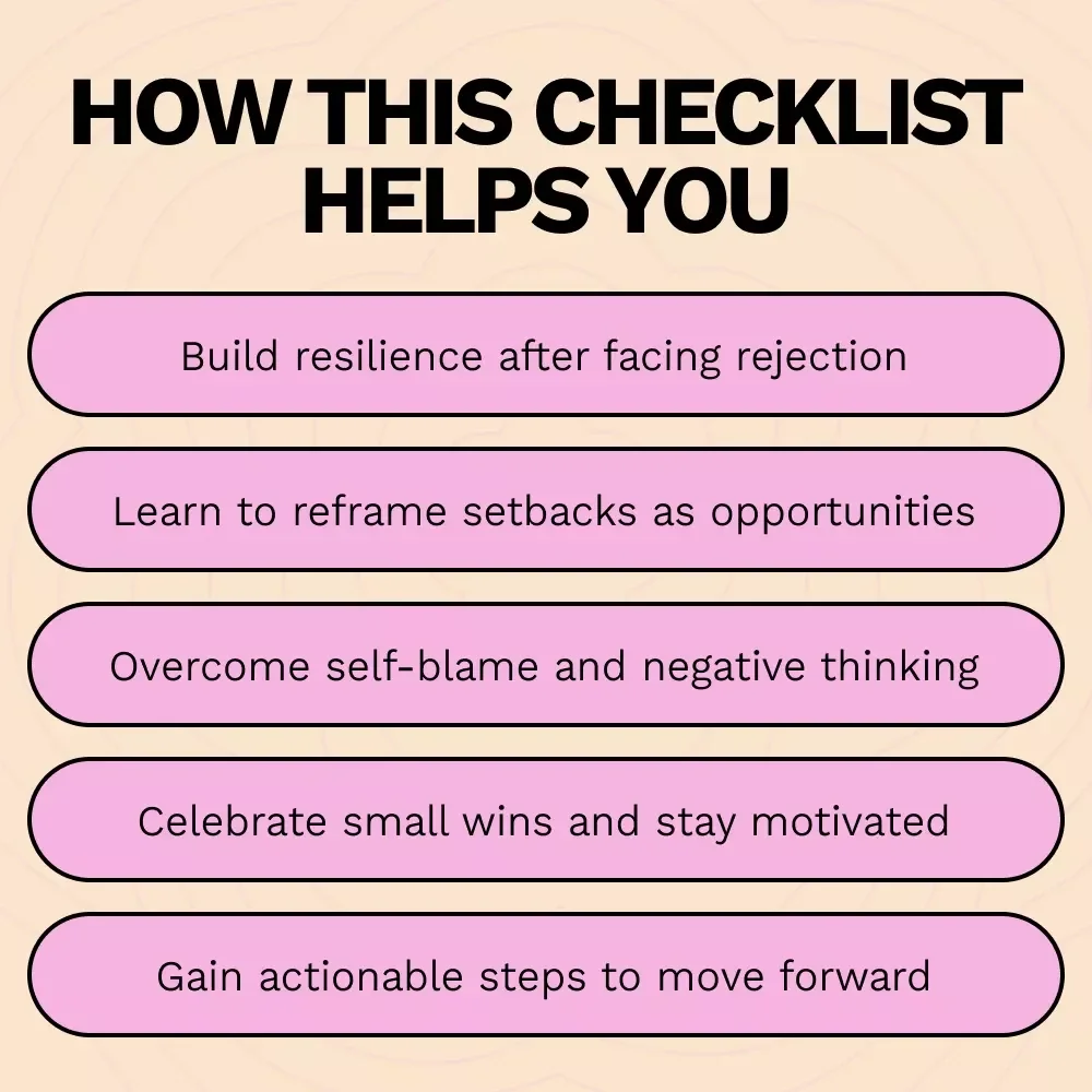 The Ultimate Checklist for Handling Rejection: How to Handle Rejection Better