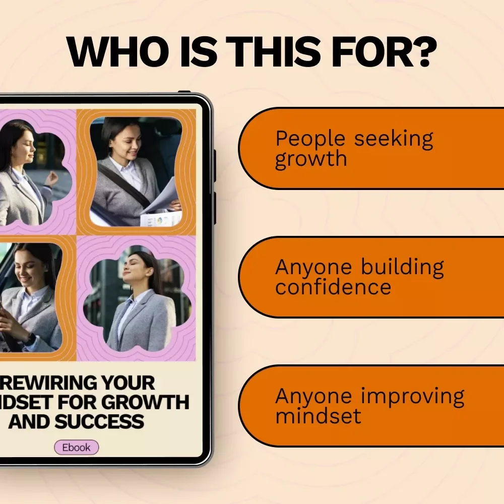 Rewiring Your Mindset for Growth and Success Ebook | Scarcity Mindset vs Abundance Mindset Guide for Personal Growth, Confidence & Goal Achievement