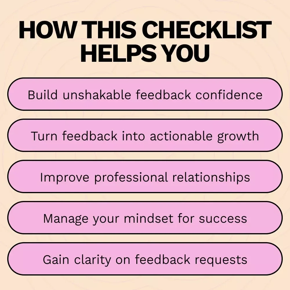 No-Fear Feedback: Your Confidence Checklist – A Simple Guide to Master Feedback with Confidence
