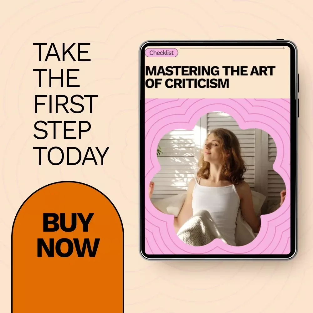 Mastering the Art of Criticism | Practical Checklist for Growth, Feedback Skills & How to Take Criticism Well