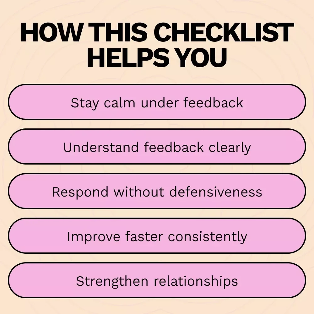 Mastering the Art of Criticism | Practical Checklist for Growth, Feedback Skills & How to Take Criticism Well