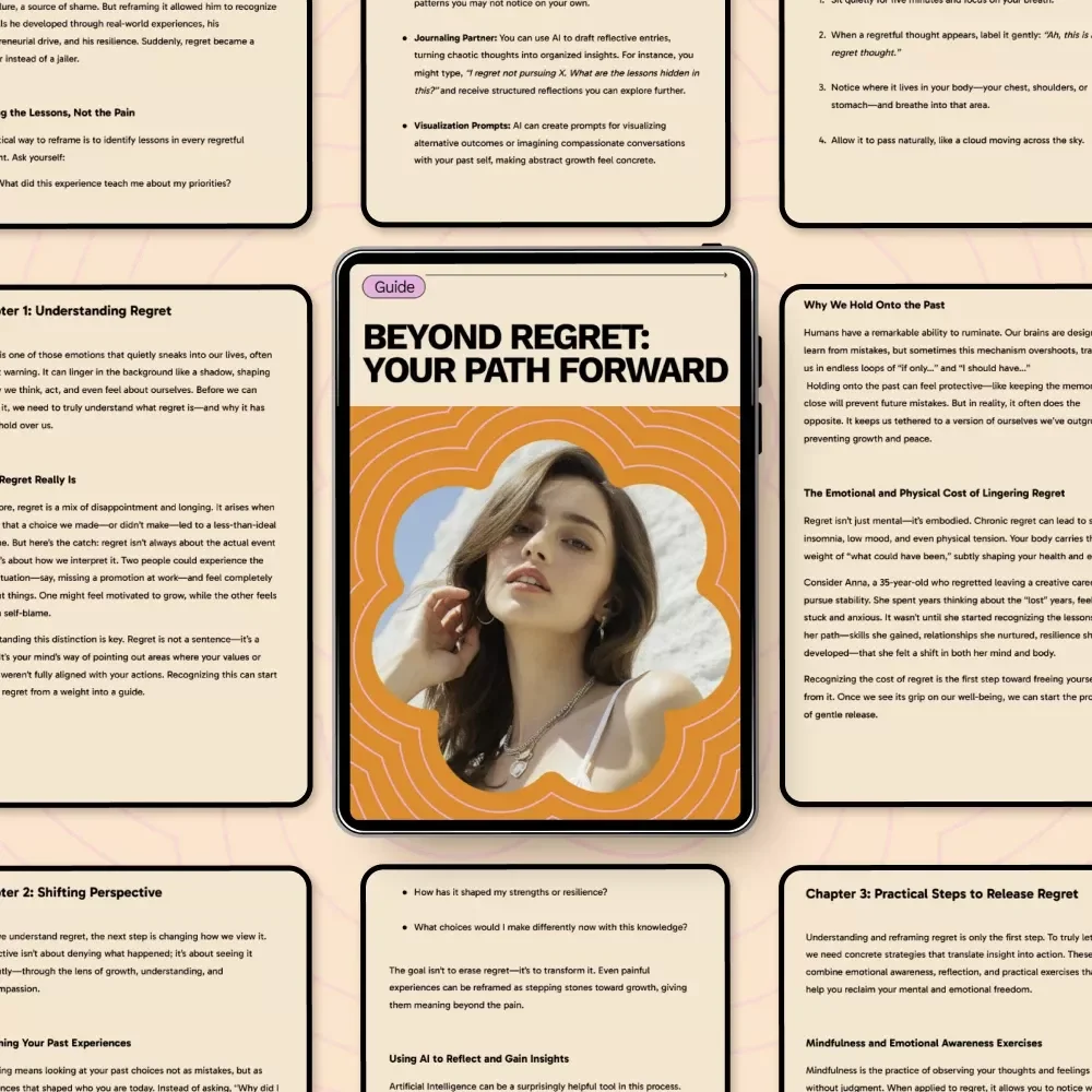 Beyond Regret: Your Path Forward – A Practical Guide on How to Let Go of Past Regrets, Heal Emotional Pain, Reframe Your Past, and Build a Regret-Free Future