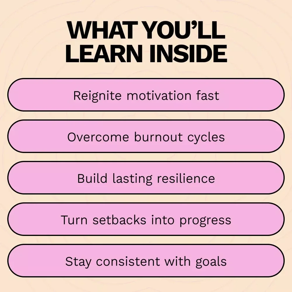 Keep Going: Staying Motivated When You Feel Like Quitting – Practical Guide on how to stay motivated when you want to quit, Burnout Recovery & Resilience Toolkit