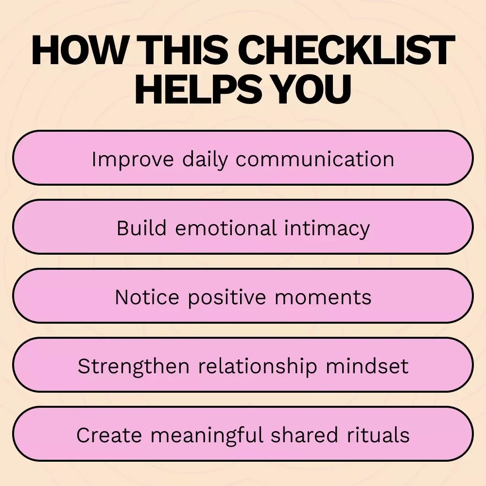 10 Gratitude Journal Ideas for Couples | Relationship Gratitude Checklist, Couples Connection Guide, Printable Journal Prompts