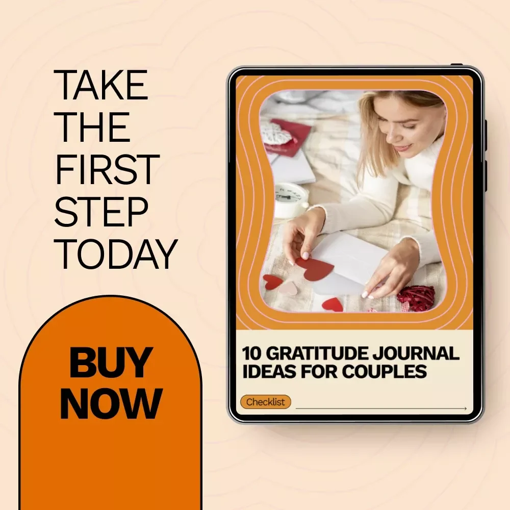 10 Gratitude Journal Ideas for Couples | Relationship Gratitude Checklist, Couples Connection Guide, Printable Journal Prompts