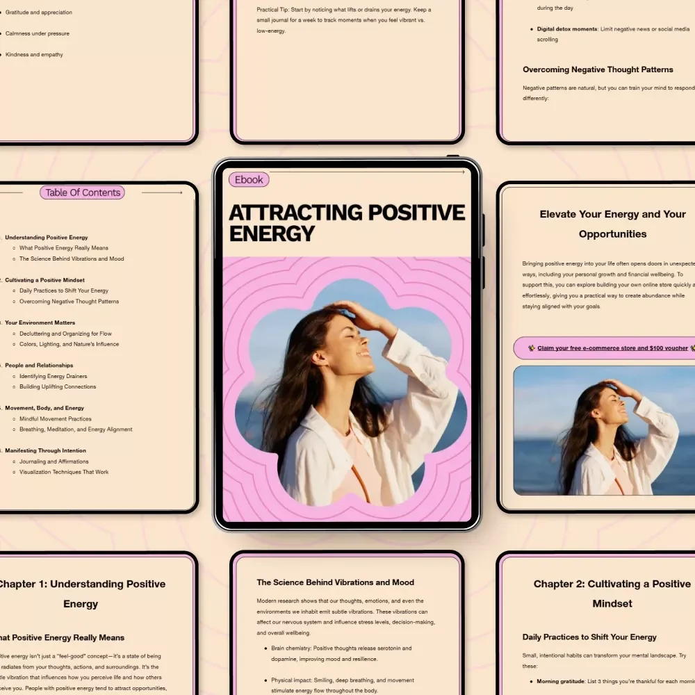 Attracting Positive Energy: The Ultimate Guide to Shifting Your Mindset and Environment for a Positive Life