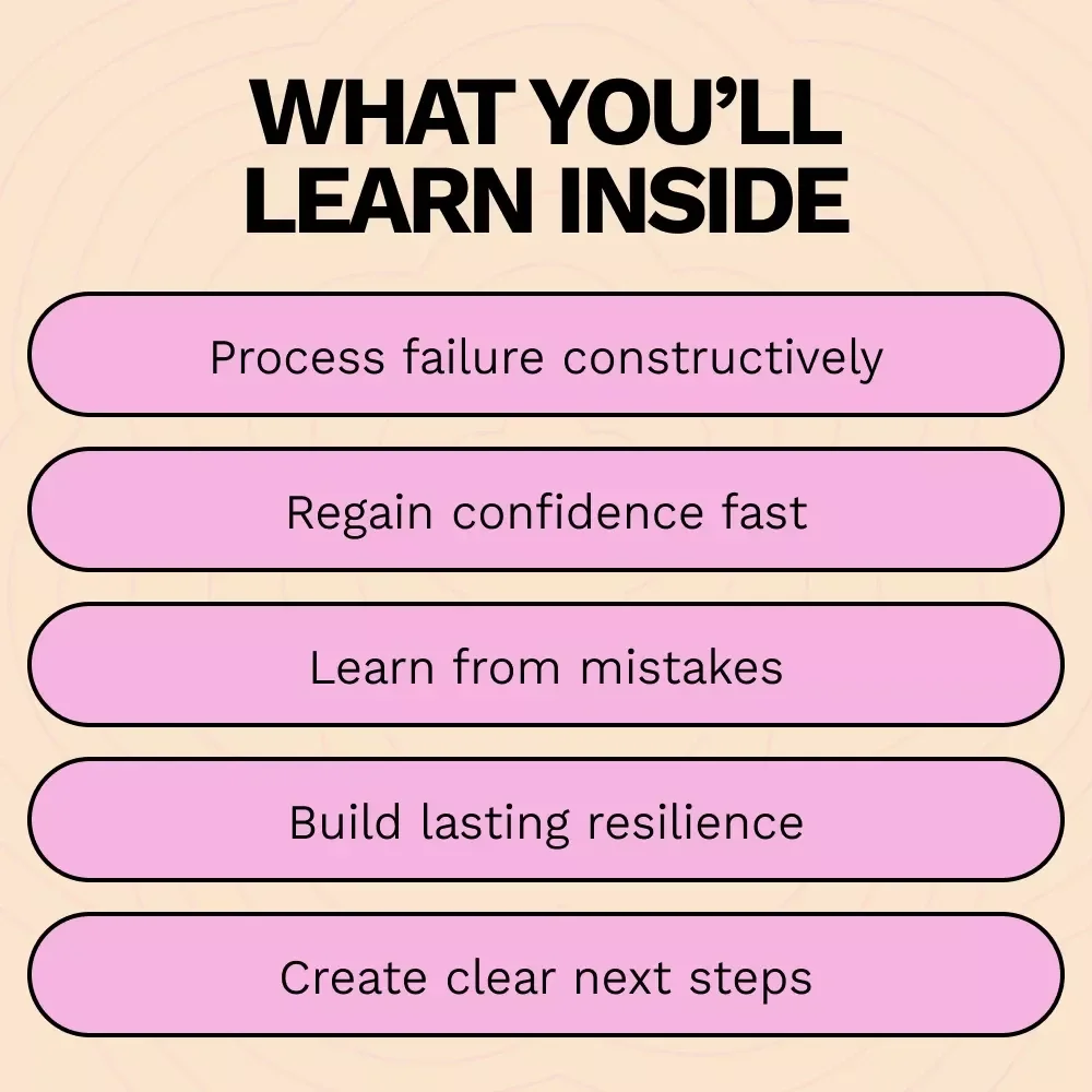 Rebuild After a Big Failure – A Practical Guide on How to Recover from a Major Failure, Build Resilience & Create a Strong Comeback