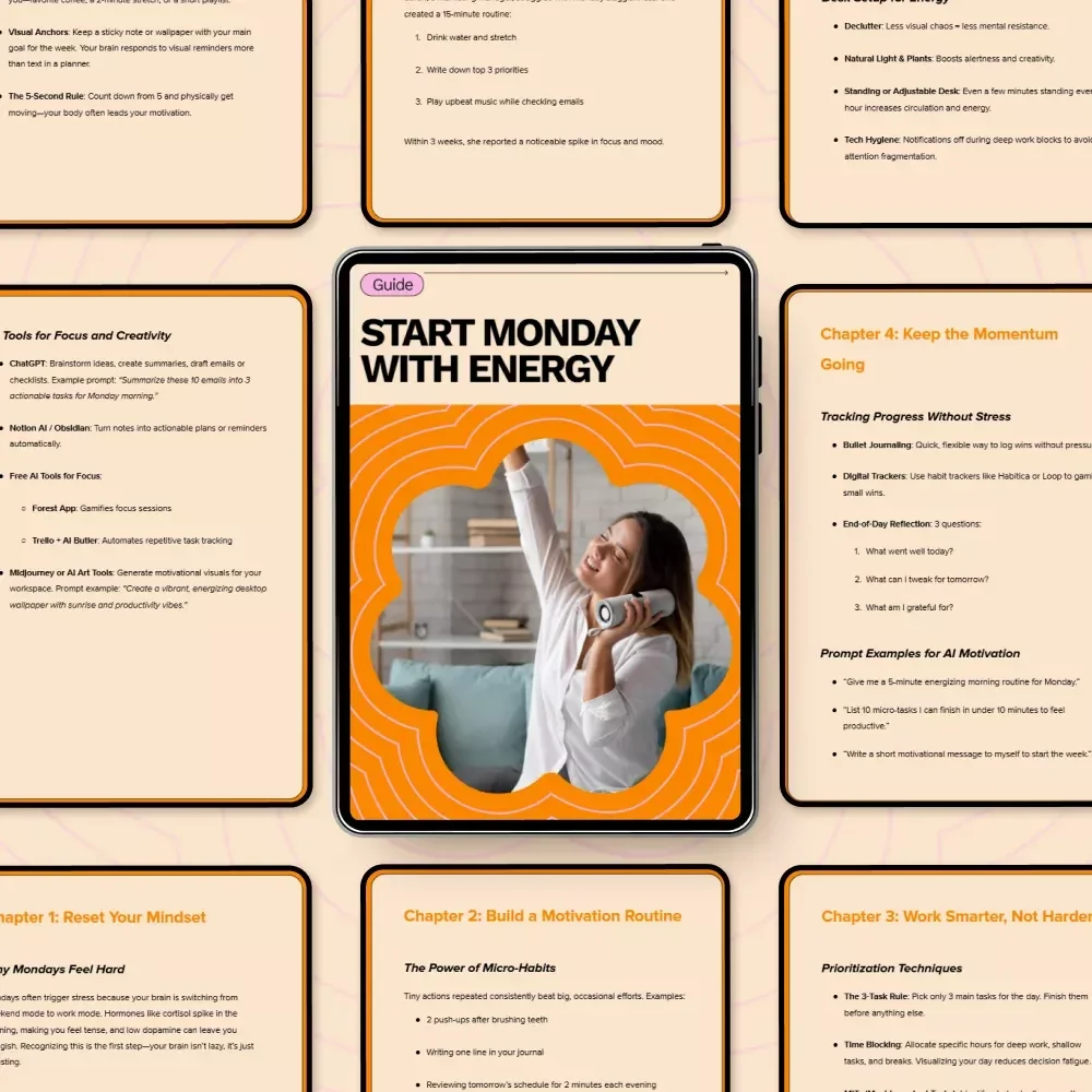 Start Monday with Energy: The Ultimate Guide on How to Get Motivated on Monday Morning