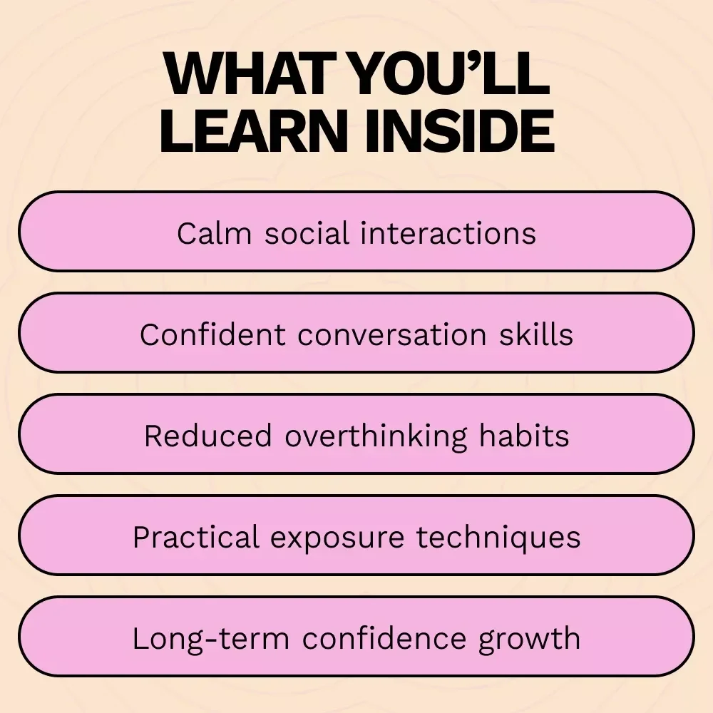 Overcoming Social Anxiety and Building Confidence | Ebook Guide on How to Overcome Social Anxiety Confidence | Practical Tools for Shy & Anxious Minds
