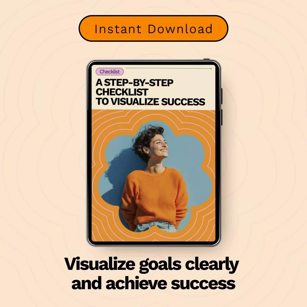 A Step-by-Step Checklist to Visualize Success | Daily Manifestation Planner & How to Visualize Success Step by Step Guide