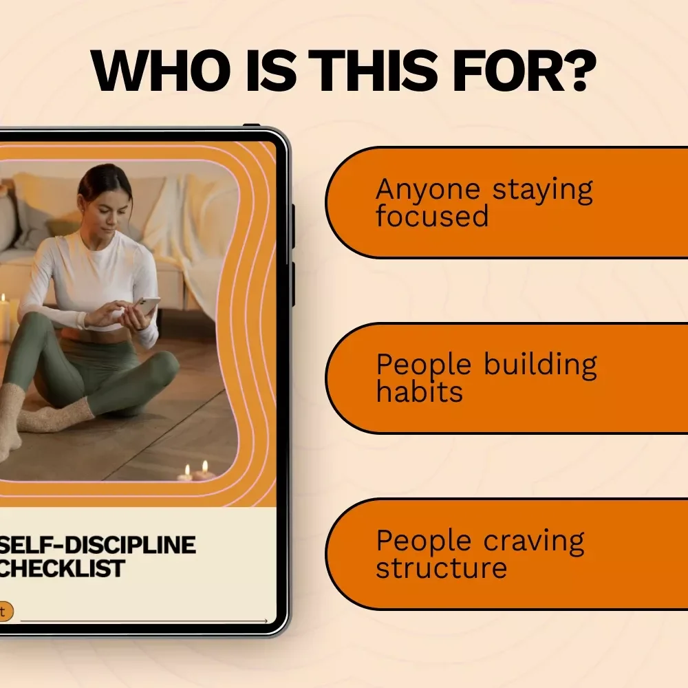 The Self-Discipline App Checklist | Digital Productivity Checklist for self discipline apps and tools | Focus, Habits & Accountability
