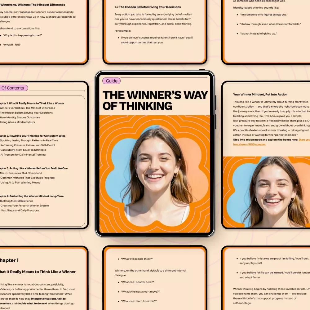 The Winner’s Way of Thinking: A Practical Guide to Developing a Champion's Mindset
