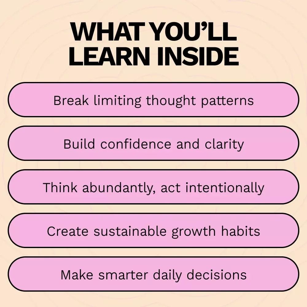 Rewiring Your Mindset for Growth and Success Ebook | Scarcity Mindset vs Abundance Mindset Guide for Personal Growth, Confidence & Goal Achievement
