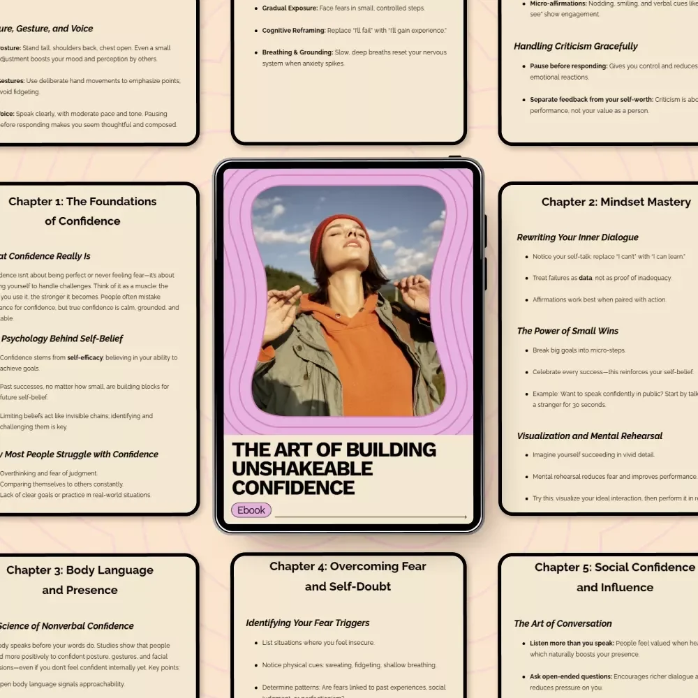 The Art of Building Unshakeable Confidence – Practical eBook Guide on How to Build Unshakeable Confidence, Mindset, Presence & Self-Belief