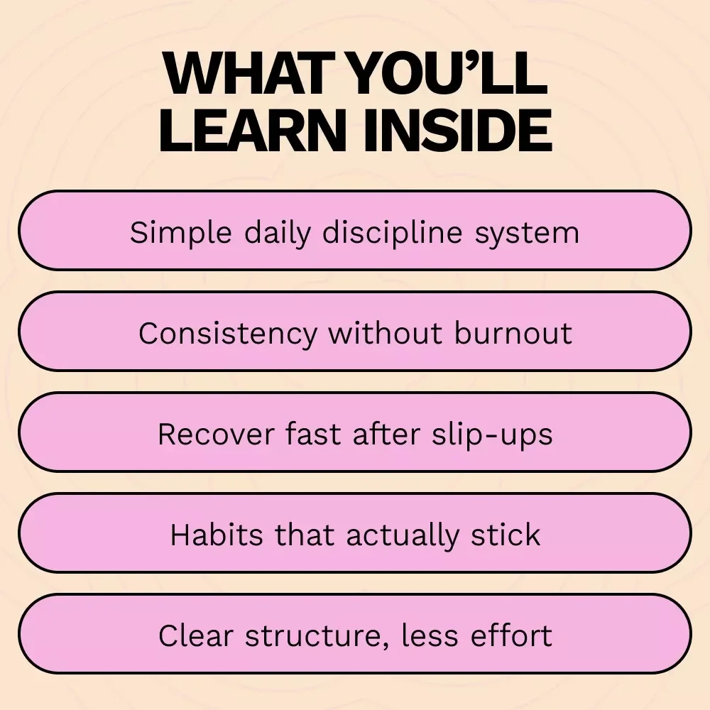 The 30-Day Discipline Reset – A Practical Guide on How to Build Discipline in 30 Days, Create Lasting Habits, and Stay Consistent Without Burnout