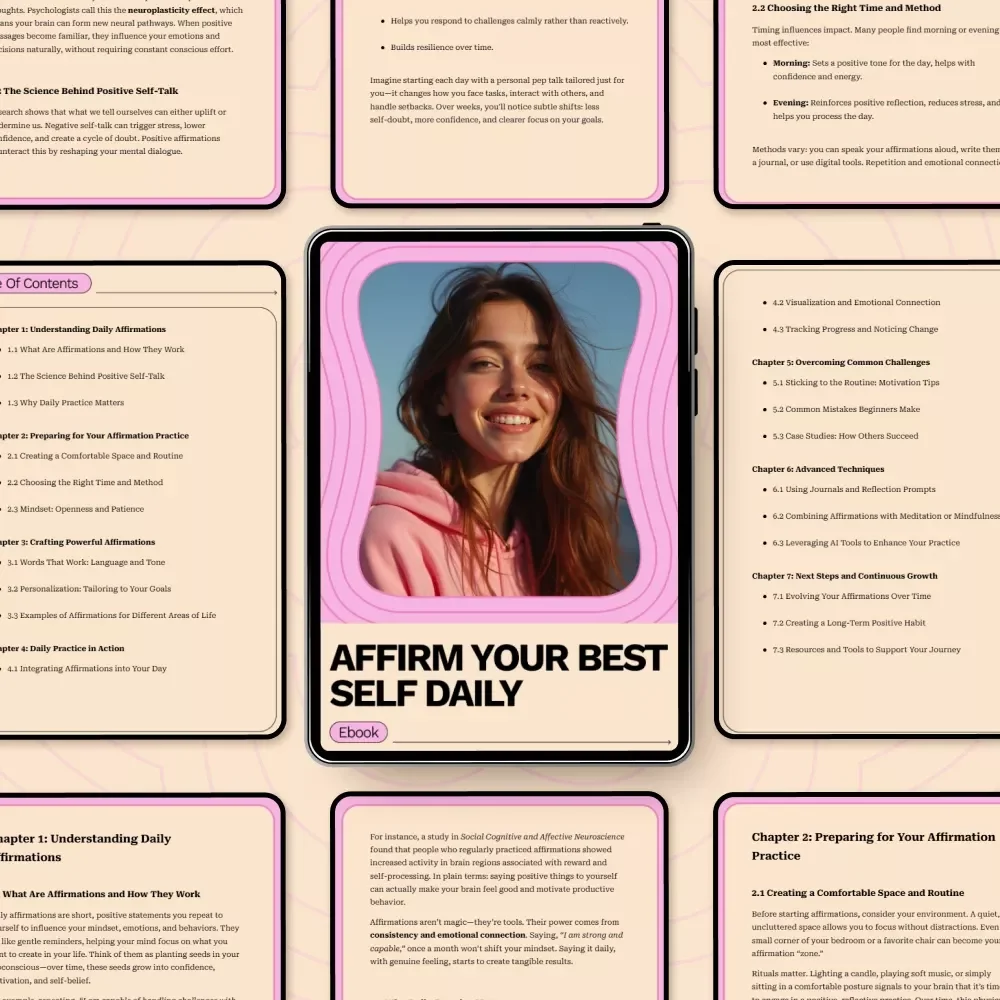 Affirm Your Best Self Daily: A Guide to Starting Your Daily Affirmation Practice eBook