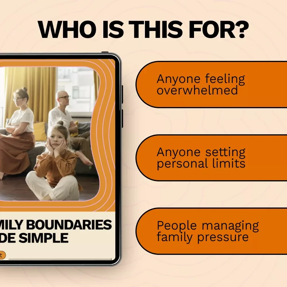 Family Boundaries Made Simple – Practical Checklist for How to Set Boundaries with Family, Calm Communication & Healthy Relationships