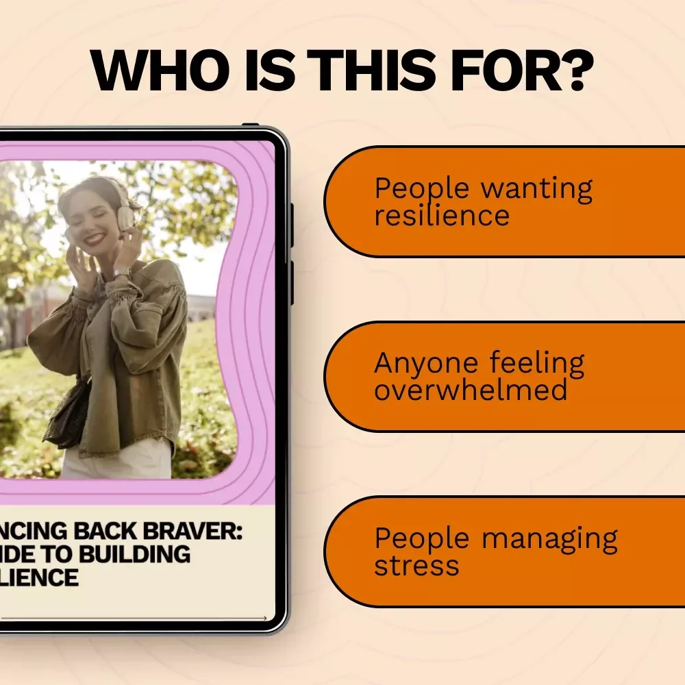 Bouncing Back Braver: A Guide to Building Resilience | eBook on How to Become More Resilient, Personal Growth & Emotional Strength