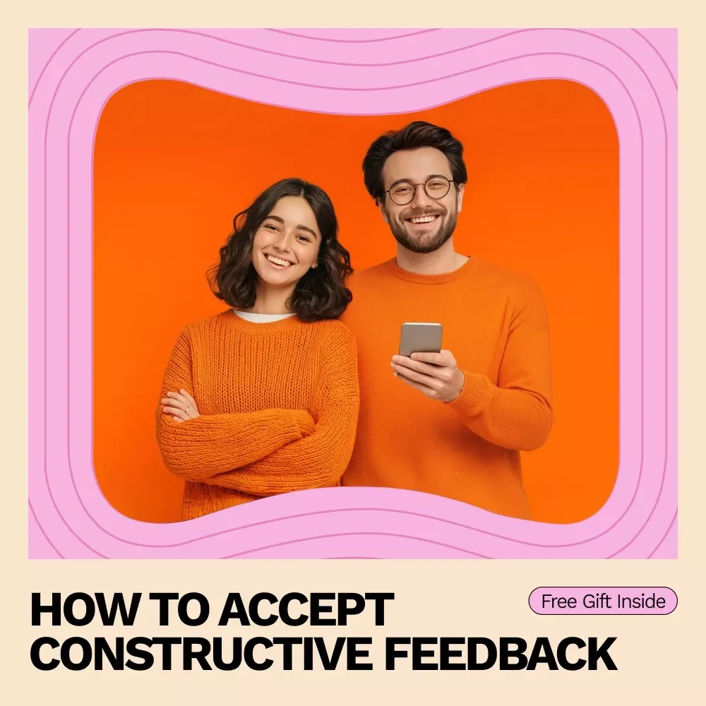 Level Up with Constructive Feedback – Printable Checklist for Personal Growth, Confidence & how to accept constructive feedback