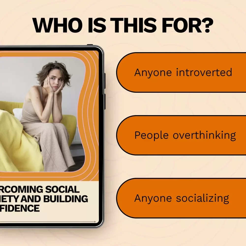 Overcoming Social Anxiety and Building Confidence | Ebook Guide on How to Overcome Social Anxiety Confidence | Practical Tools for Shy & Anxious Minds
