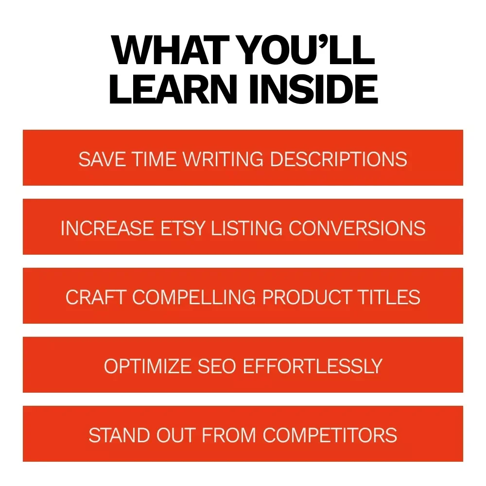 Sell Smarter: AI for Etsy Success – Ultimate Guide to Writing Winning Product Descriptions with AI for Etsy Product Descriptions