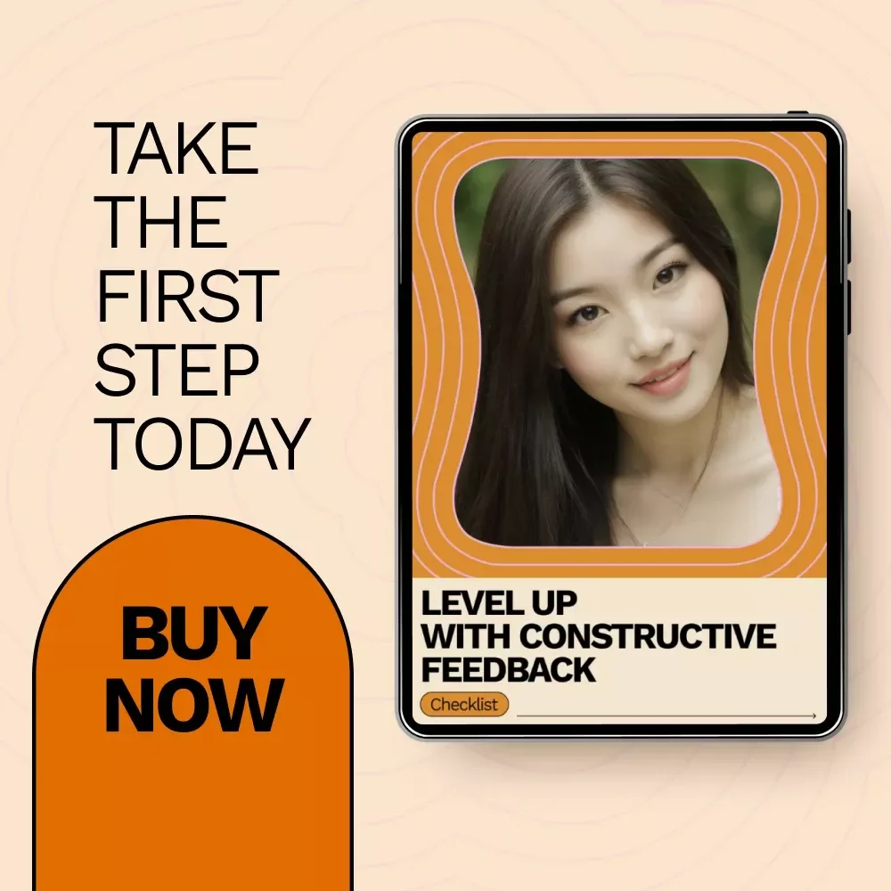 Level Up with Constructive Feedback – Printable Checklist for Personal Growth, Confidence & how to accept constructive feedback
