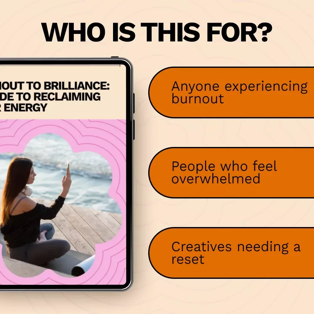 Burnout to Brilliance: A Guide to Reclaiming Your Energy | how to recover from burnout eBook, Self-Care & Energy Reset Digital Download