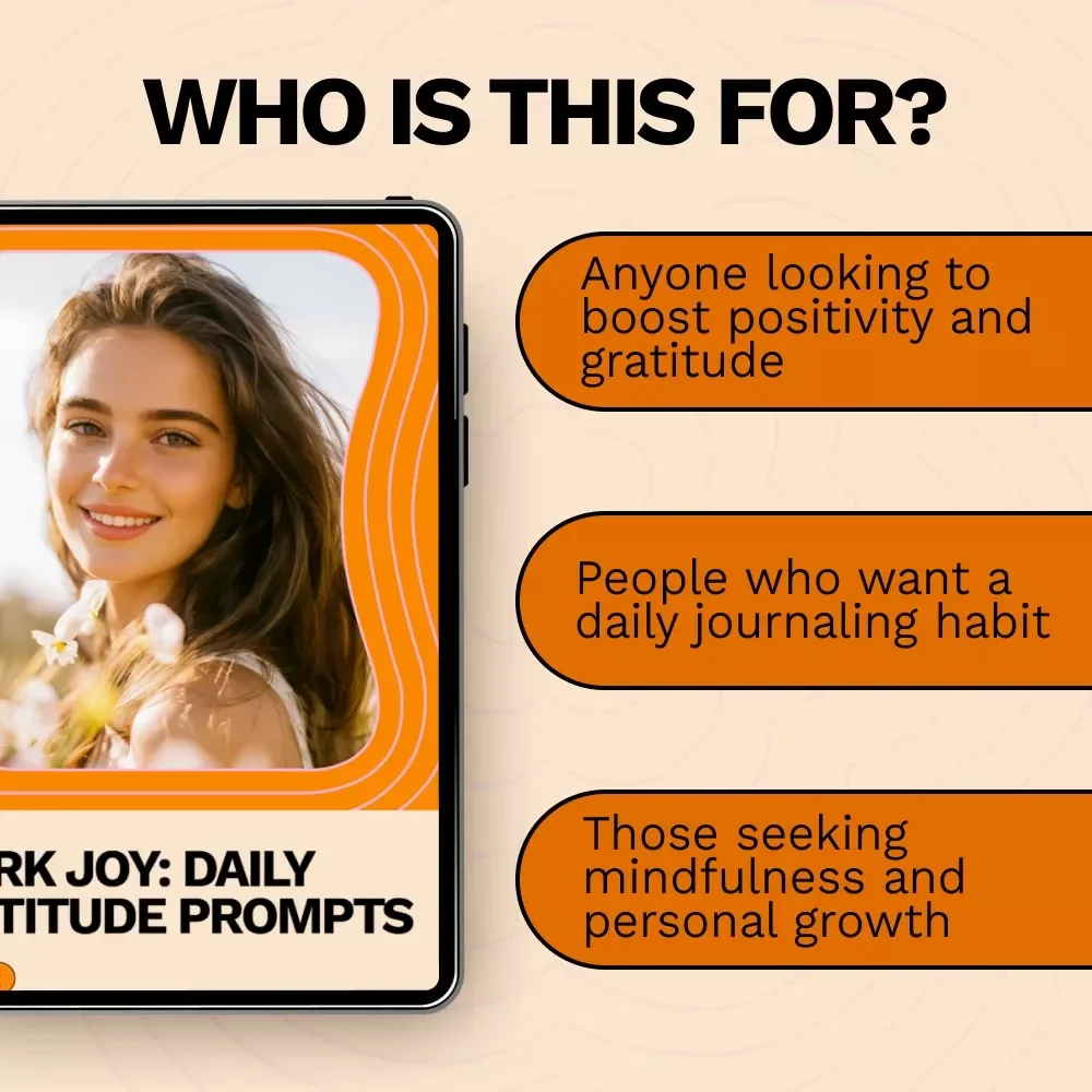 Spark Joy: Daily Gratitude Prompts - Cultivate Positivity and Joy Every Day