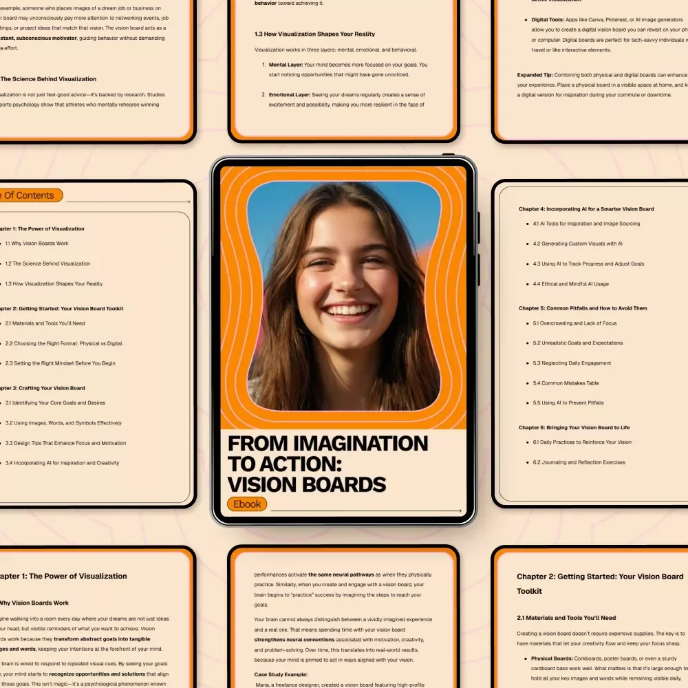 From Imagination to Action: Vision Boards - The Ultimate Guide to Using Vision Boards Effectively for Personal Growth and Goal Achievement