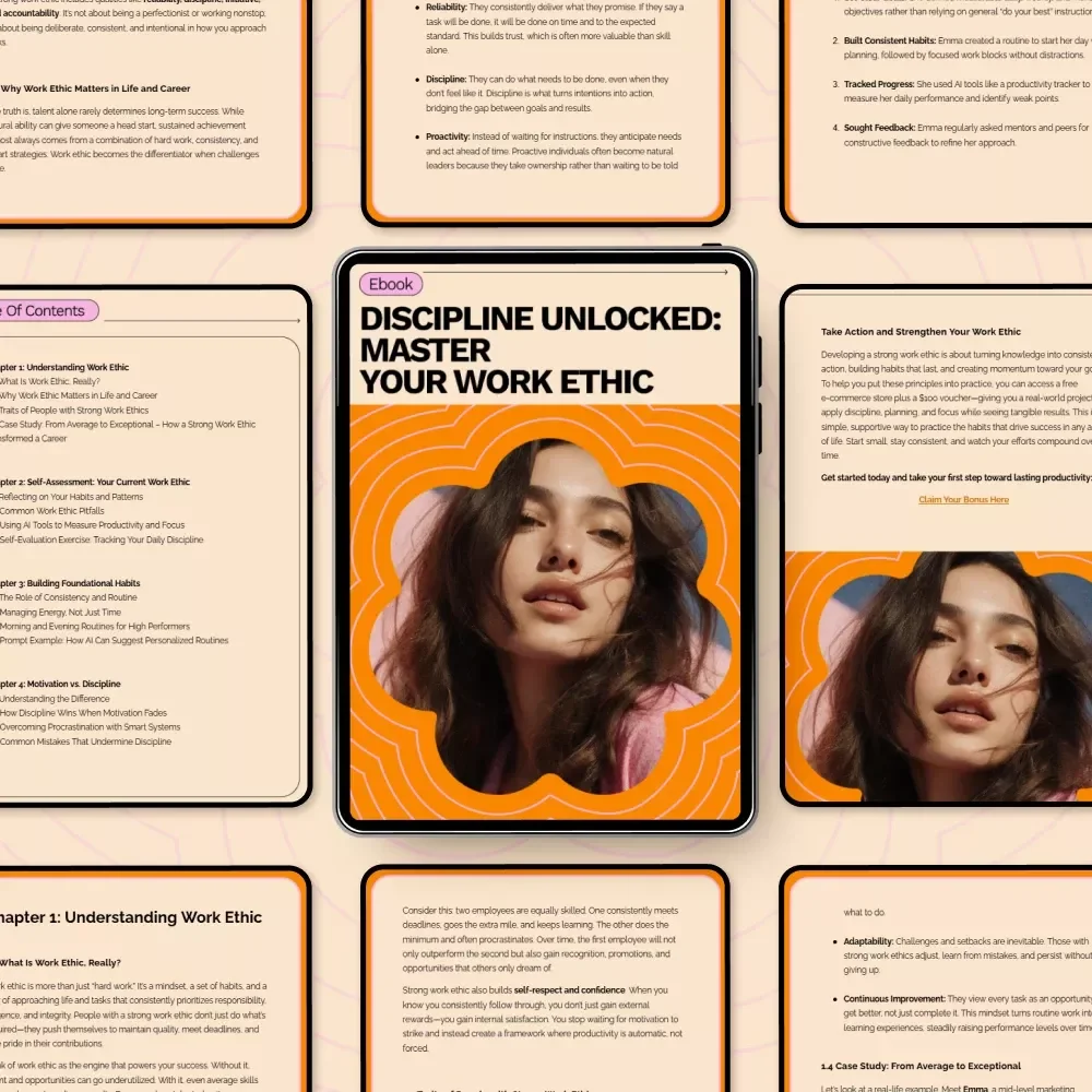 Discipline Unlocked: Master Your Work Ethic eBook – How to Develop a Strong Work Ethic for Career Success