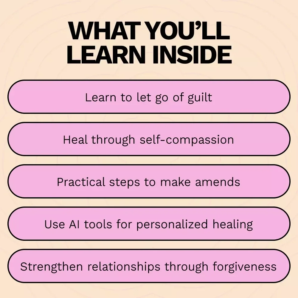 Owning Your Mistakes and Healing: A Guide to Forgiving Yourself for Hurting Someone