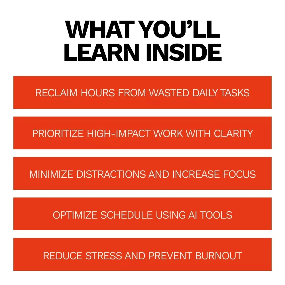 Time Blocking Method for Entrepreneurs – Ultimate eBook Guide to Boost Focus, Productivity & Efficiency for Busy Entrepreneurs