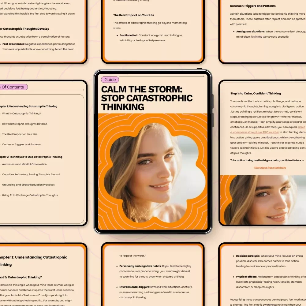 Calm the Storm: Stop Catastrophic Thinking – A Practical Guide to Overcoming Anxiety and Negative Thoughts