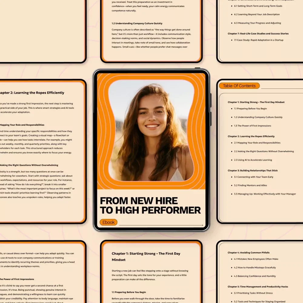 From New Hire to High Performer: The Ultimate Guide to Mastering Your First 90 Days at Work