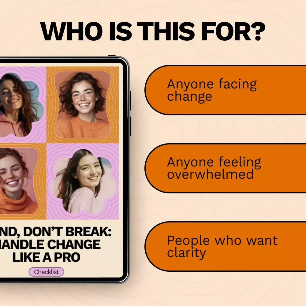 Bend, Don’t Break: Handle Change Like a Pro | Printable Checklist for How to Deal With Unexpected Change