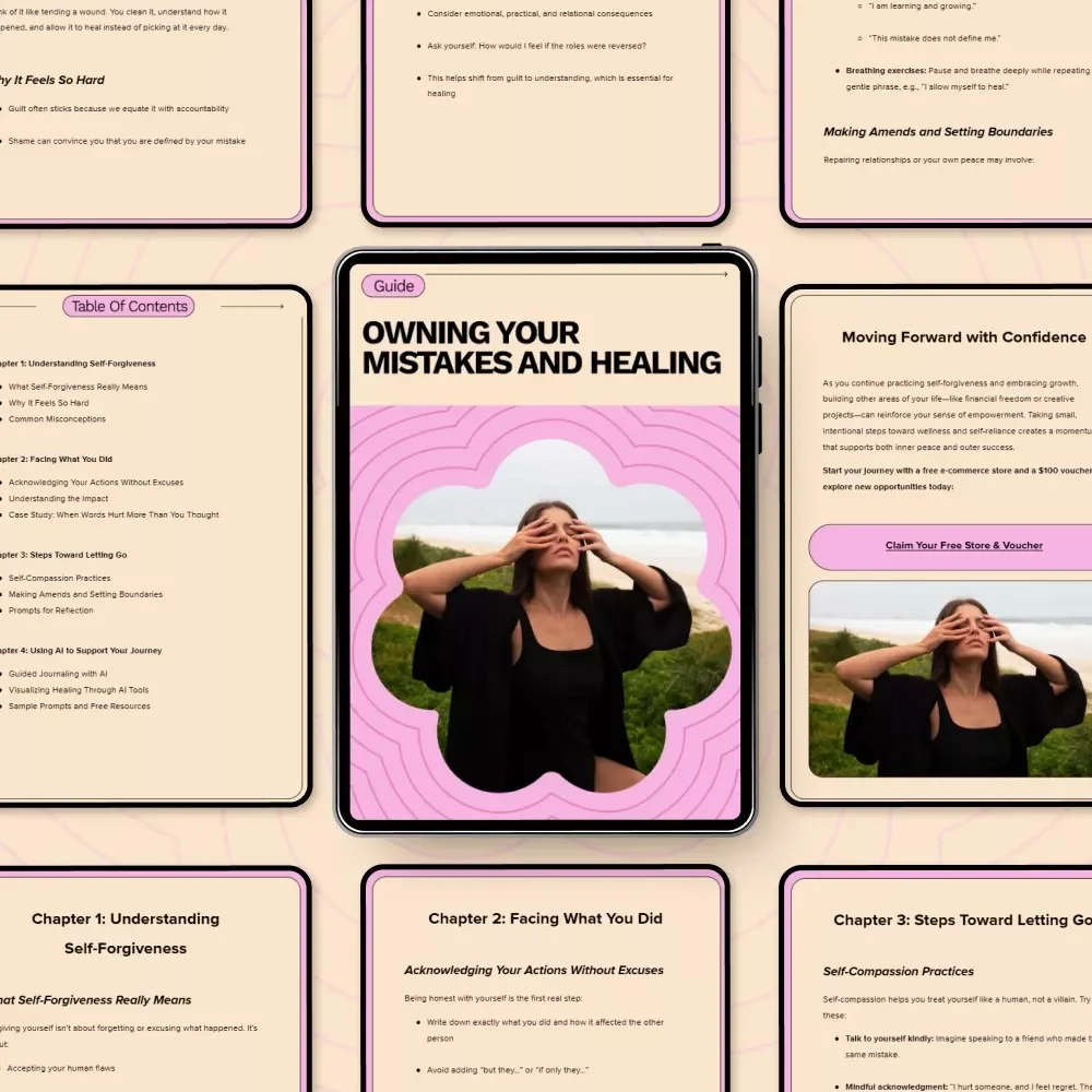 Owning Your Mistakes and Healing: A Guide to Forgiving Yourself for Hurting Someone