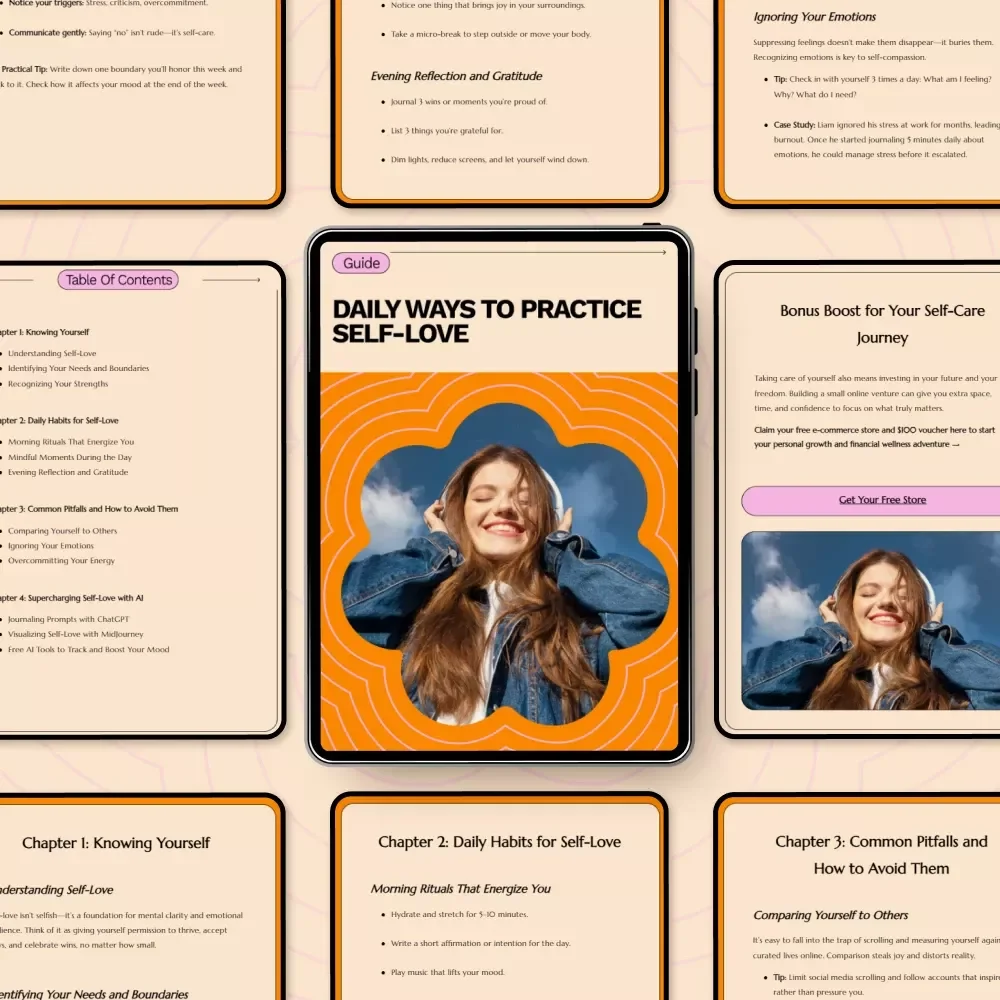Daily Ways to Practice Self-Love Guide: Transform Your Life with Simple Daily Habits and AI Tools