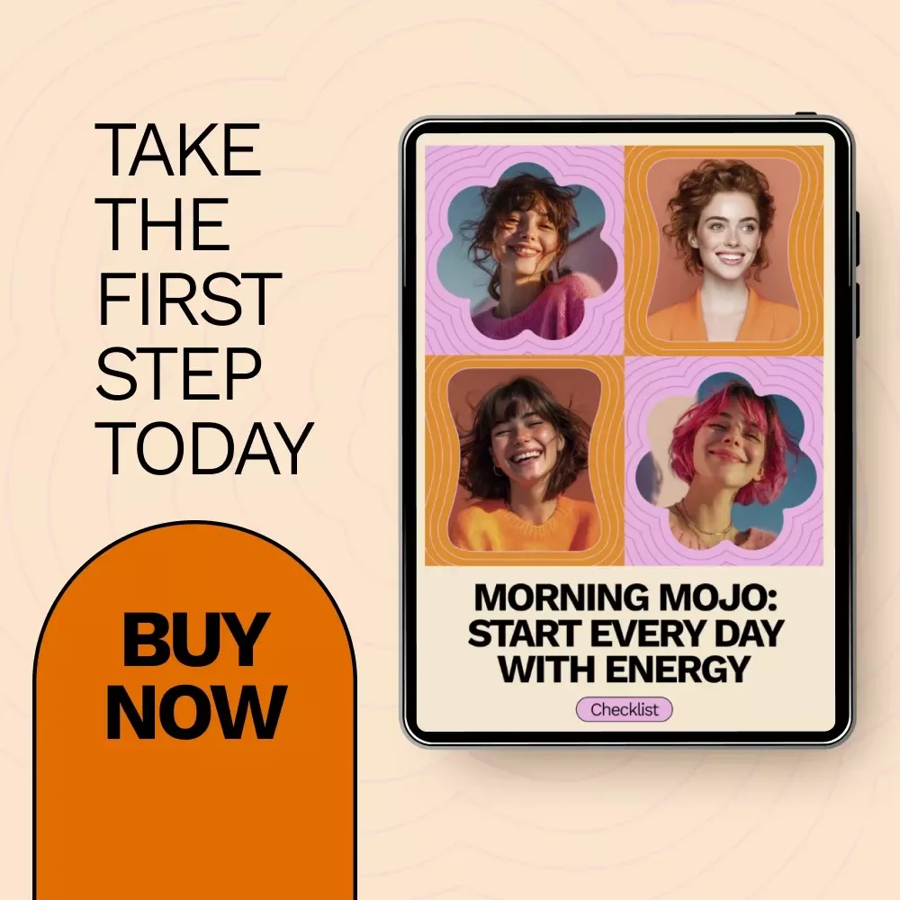 Morning Mojo: Start Every Day With Energy – Daily Checklist for how to build a morning mindset routine | Simple Morning Reset Printable